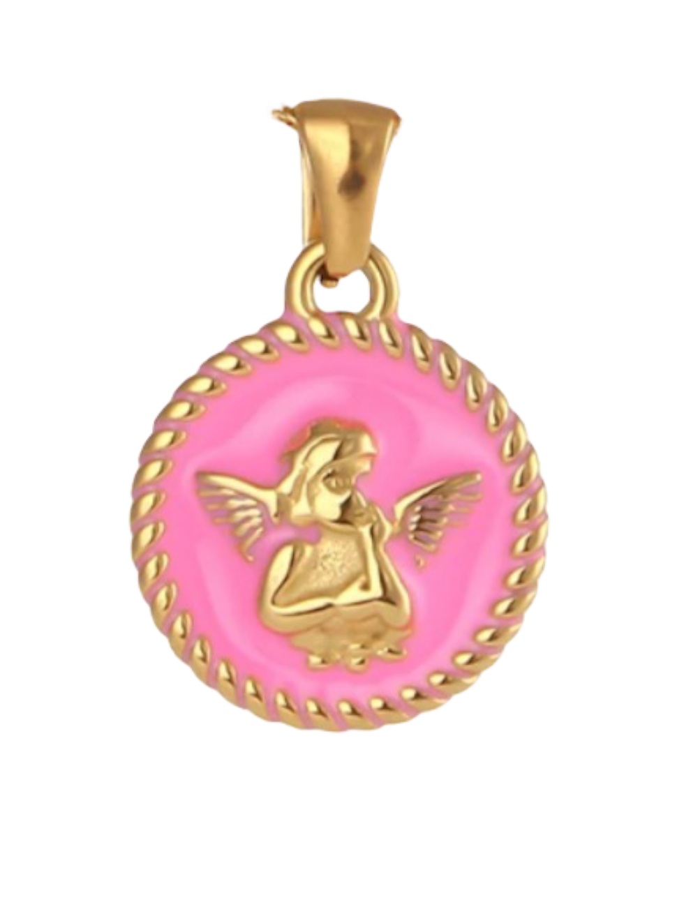 Pink Angel Charm