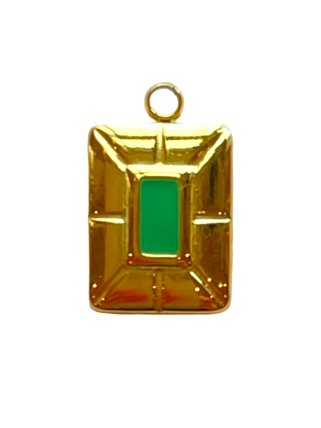 Green Square Charm