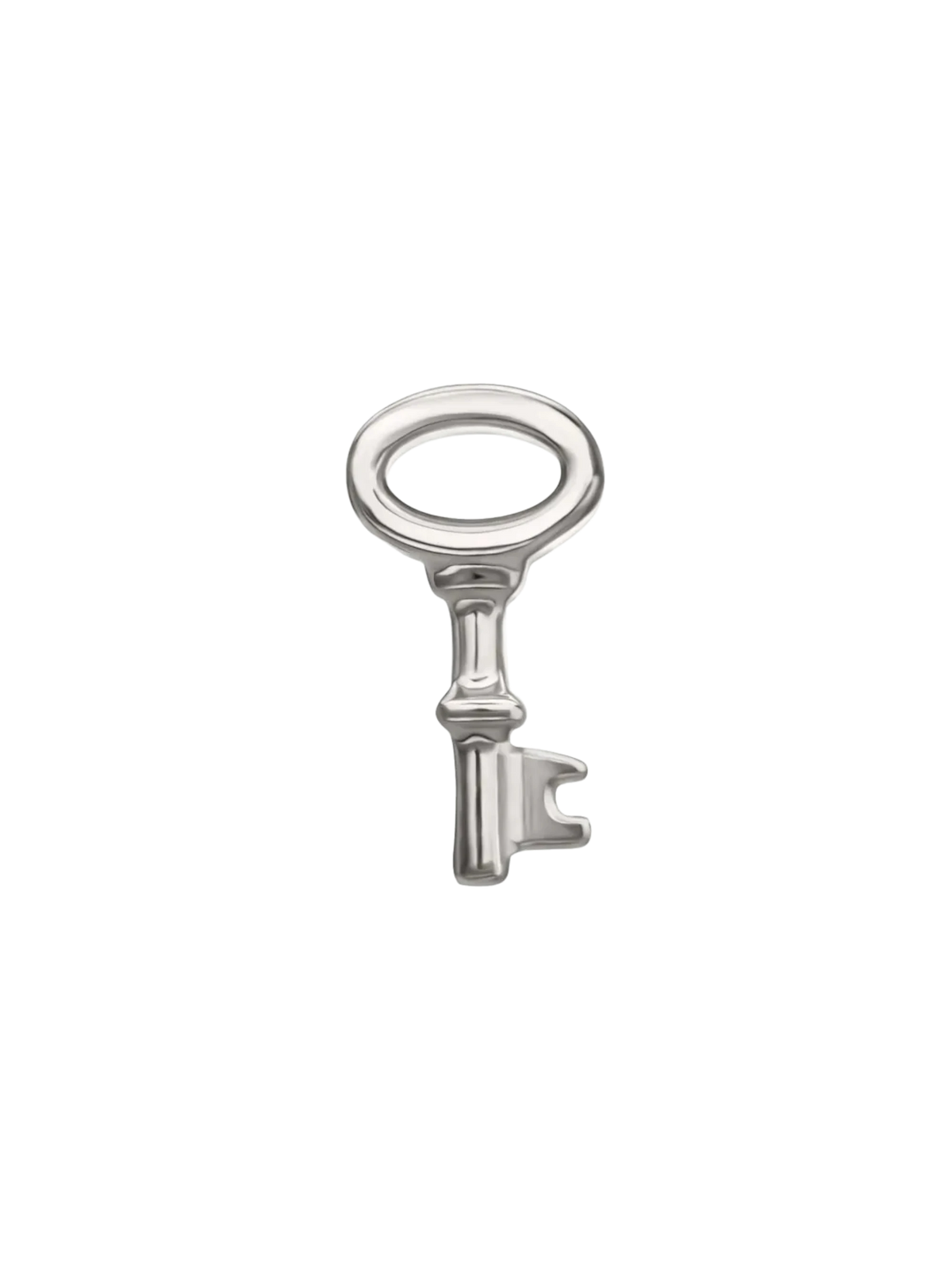 SILVER CIRCLE KEY FLAT BACK | SEA BONES